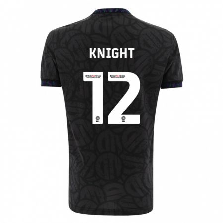 Kandiny Bambino Maglia Jason Knight #12 Nero Kit Gara Away 2023/24 Maglietta