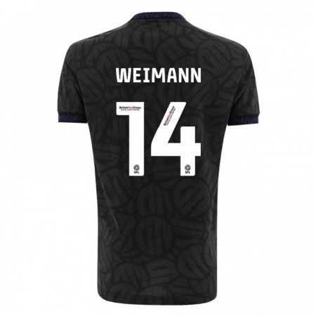 Kandiny Kinder Andreas Weimann #14 Schwarz Auswärtstrikot Trikot 2023/24 T-Shirt Österreich