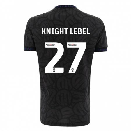 Kandiny Kinderen Jamie Knight-Lebel #27 Zwart Uitshirt Uittenue 2023/24 T-Shirt België