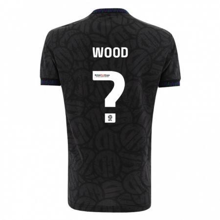 Kandiny Bambino Maglia Callum Wood #0 Nero Kit Gara Away 2023/24 Maglietta