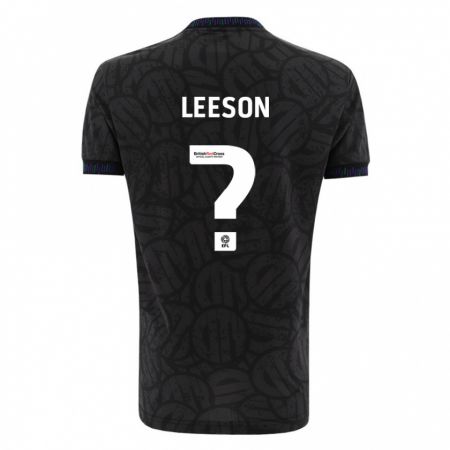 Kandiny Bambino Maglia Harry Leeson #0 Nero Kit Gara Away 2023/24 Maglietta