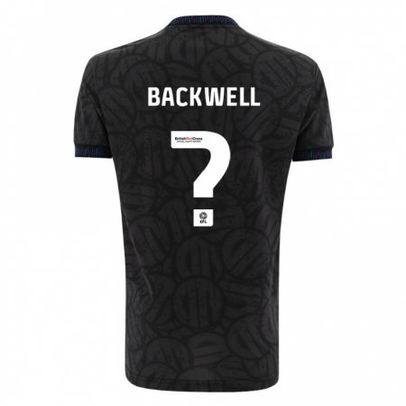 Kandiny Bambino Maglia Tommy Backwell #0 Nero Kit Gara Away 2023/24 Maglietta