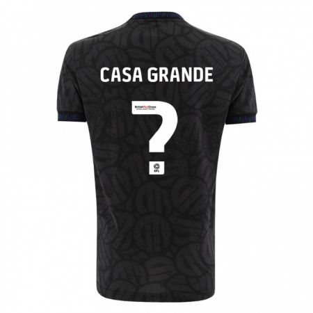 Kandiny Bambino Maglia Josey Casa-Grande #0 Nero Kit Gara Away 2023/24 Maglietta