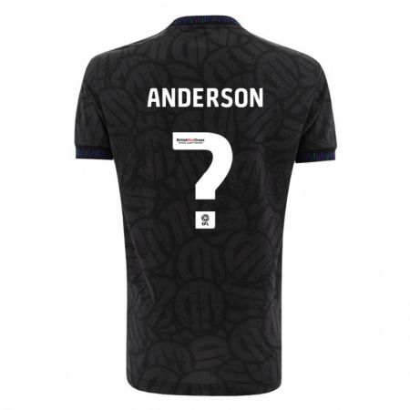 Kandiny Bambino Maglia Taine Anderson #0 Nero Kit Gara Away 2023/24 Maglietta