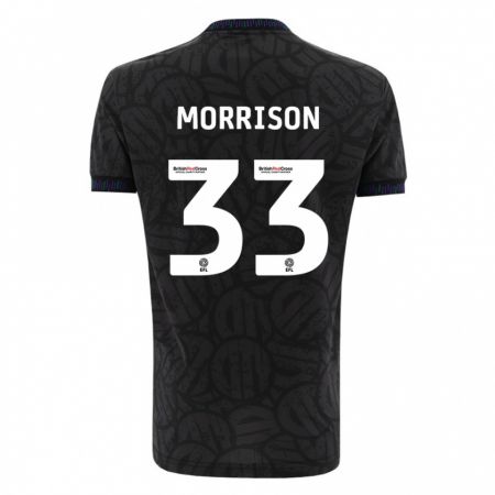 Kandiny Bambino Maglia Elijah Morrison #33 Nero Kit Gara Away 2023/24 Maglietta