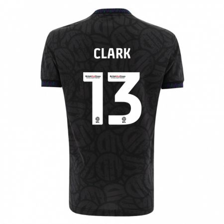 Kandiny Kinder Olivia Clark #13 Schwarz Auswärtstrikot Trikot 2023/24 T-Shirt Österreich