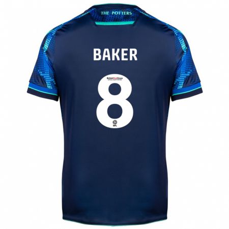 Kandiny Bambino Maglia Lewis Baker #8 Marina Militare Kit Gara Away 2023/24 Maglietta