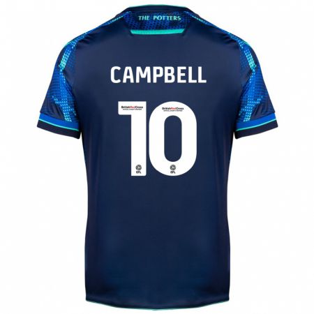 Kandiny Kinder Tyrese Campbell #10 Marine Auswärtstrikot Trikot 2023/24 T-Shirt Österreich