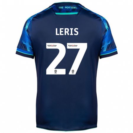 Kandiny Kinder Mehdi Léris #27 Marine Auswärtstrikot Trikot 2023/24 T-Shirt Österreich