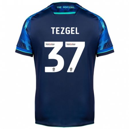 Kandiny Bambino Maglia Emre Tezgel #37 Marina Militare Kit Gara Away 2023/24 Maglietta