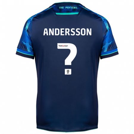 Kandiny Bambino Maglia Edwin Andersson #0 Marina Militare Kit Gara Away 2023/24 Maglietta