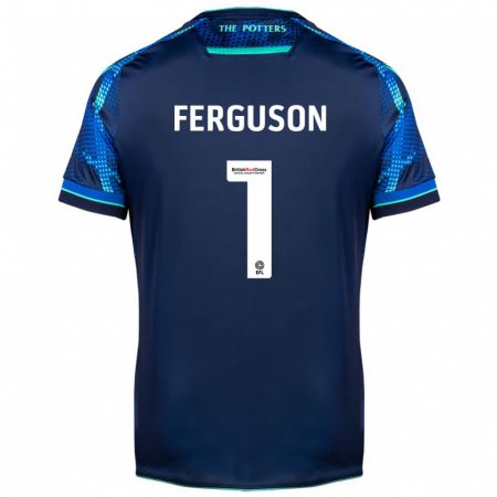 Kandiny Kinder Georgie Ferguson #1 Marine Auswärtstrikot Trikot 2023/24 T-Shirt Österreich