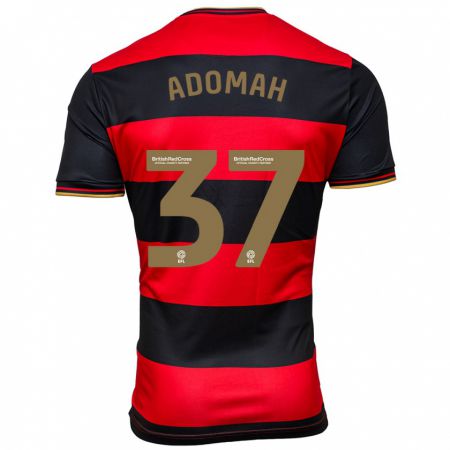 Kandiny Kinderen Albert Adomah #37 Zwart Rood Uitshirt Uittenue 2023/24 T-Shirt België