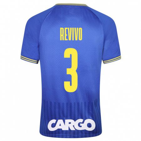 Kandiny Bambino Maglia Roy Revivo #3 Blu Kit Gara Away 2023/24 Maglietta