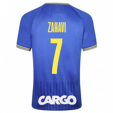 Kandiny Kinder Eran Zahavi #7 Blau Auswärtstrikot Trikot 2023/24 T-Shirt Österreich