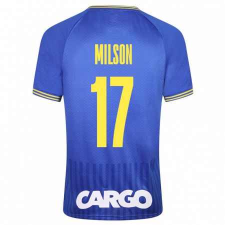 Kandiny Bambino Maglia Milson #17 Blu Kit Gara Away 2023/24 Maglietta