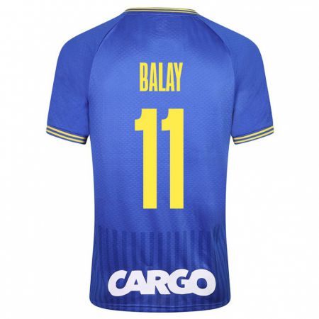 Kandiny Bambino Maglia Yehuda Balay #11 Blu Kit Gara Away 2023/24 Maglietta