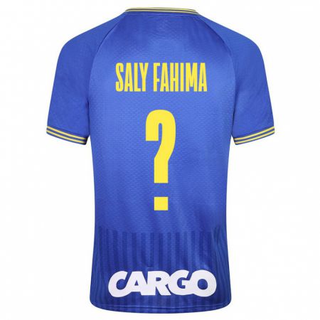 Kandiny Bambino Maglia Israel Saly Fahima #0 Blu Kit Gara Away 2023/24 Maglietta