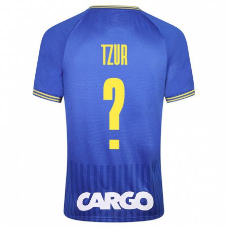 Kandiny Bambino Maglia Amit Tzur #0 Blu Kit Gara Away 2023/24 Maglietta