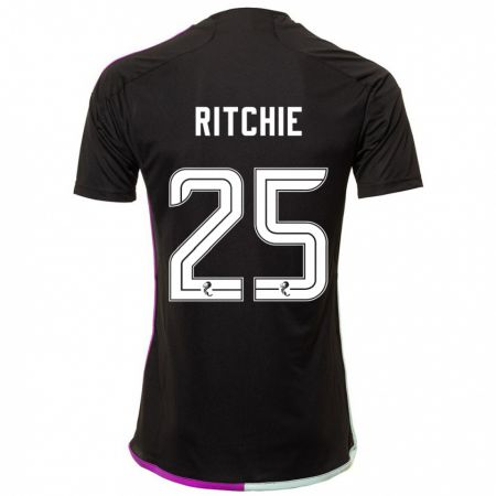 Kandiny Bambino Maglia Tom Ritchie #25 Nero Kit Gara Away 2023/24 Maglietta