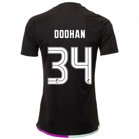 Kandiny Kinderen Ross Doohan #34 Zwart Uitshirt Uittenue 2023/24 T-Shirt België