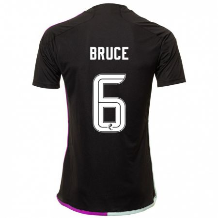 Kandiny Bambino Maglia Natasha Bruce #6 Nero Kit Gara Away 2023/24 Maglietta