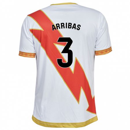 Kandiny Hombre Camiseta Sergio Arribas #3 Blanco 1ª Equipación 2023/24 La Camisa