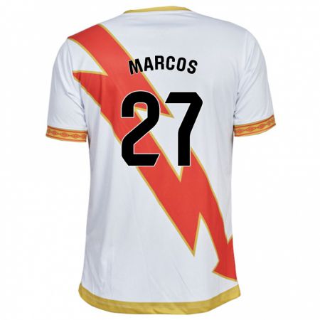 Kandiny Uomo Maglia Álvaro Marcos #27 Bianco Kit Gara Home 2023/24 Maglietta