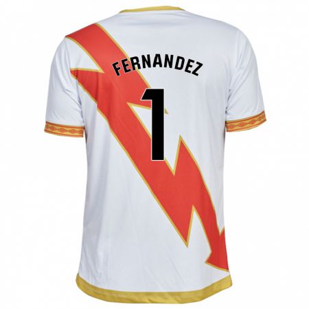 Kandiny Hombre Camiseta Nerea Fernández Santos #1 Blanco 1ª Equipación 2023/24 La Camisa