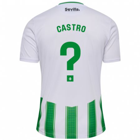 Kandiny Uomo Maglia Baldu Castro #0 Bianco Kit Gara Home 2023/24 Maglietta