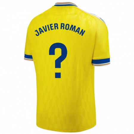 Kandiny Hombre Camiseta José Javier Román #0 Amarillo 1ª Equipación 2023/24 La Camisa