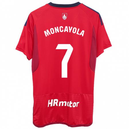 Kandiny Heren Jon Moncayola #7 Rood Thuisshirt Thuistenue 2023/24 T-Shirt België