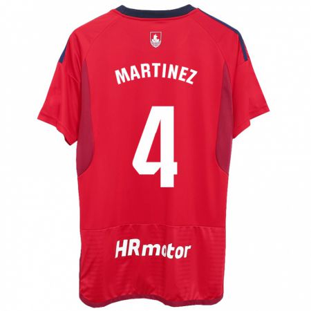 Kandiny Hombre Camiseta Vera Martínez Viota #4 Rojo 1ª Equipación 2023/24 La Camisa