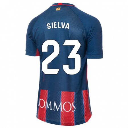 Kandiny Hombre Camiseta Óscar Sielva #23 Armada 1ª Equipación 2023/24 La Camisa