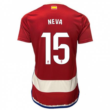 Kandiny Uomo Maglia Carlos Neva #15 Rosso Kit Gara Home 2023/24 Maglietta