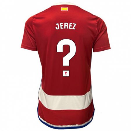 Kandiny Heren Adrián Jerez #0 Rood Thuisshirt Thuistenue 2023/24 T-Shirt België