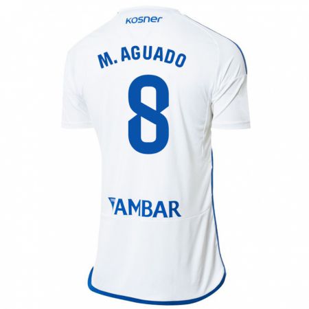 Kandiny Hombre Camiseta Marc Aguado #8 Blanco 1ª Equipación 2023/24 La Camisa México