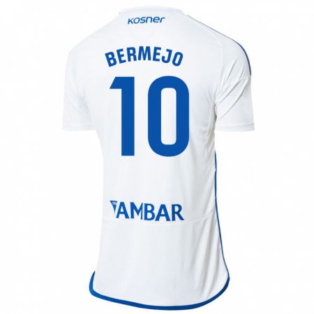 Kandiny Hombre Camiseta Sergio Bermejo #10 Blanco 1ª Equipación 2023/24 La Camisa México