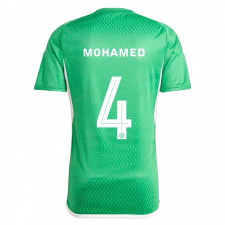 Kandiny Uomo Maglia Ali Mohamed #4 Bianco Blu Kit Gara Home 2023/24 Maglietta