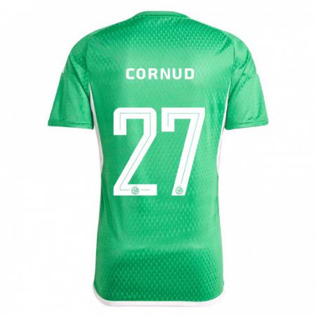 Kandiny Hombre Camiseta Pierre Cornud #27 Blanco Azul 1ª Equipación 2023/24 La Camisa