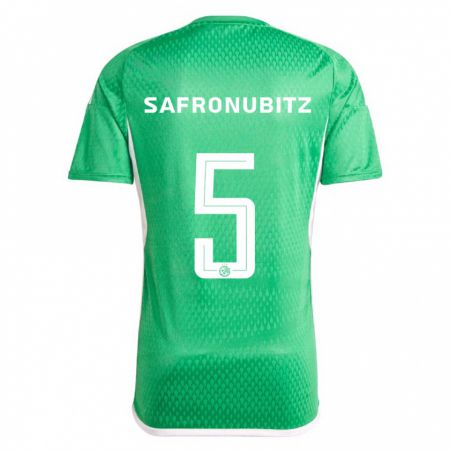 Kandiny Uomo Maglia Dan Safronubitz #5 Bianco Blu Kit Gara Home 2023/24 Maglietta