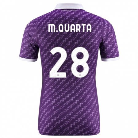 Kandiny Uomo Maglia Lucas Martínez Quarta #28 Viola Kit Gara Home 2023/24 Maglietta