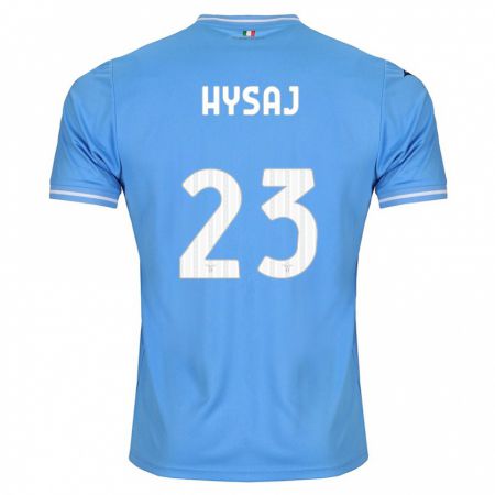 Kandiny Heren Elseid Hysaj #23 Blauw Thuisshirt Thuistenue 2023/24 T-Shirt België