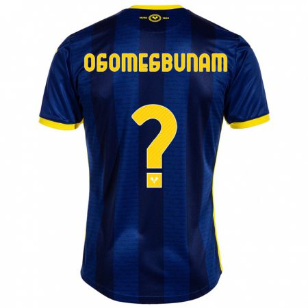 Kandiny Uomo Maglia Izu Ogomegbunam #0 Marina Militare Kit Gara Home 2023/24 Maglietta