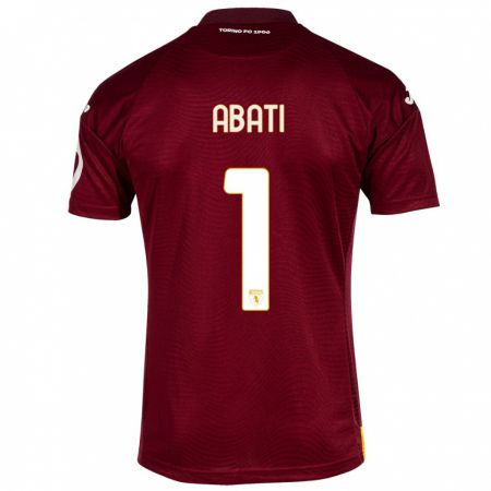 Kandiny Uomo Maglia Lorenzo Abati #1 Rosso Scuro Kit Gara Home 2023/24 Maglietta