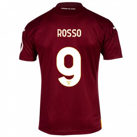 Kandiny Heren Eleonora Rosso #9 Donkerrood Thuisshirt Thuistenue 2023/24 T-Shirt België