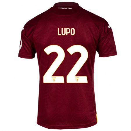 Kandiny Heren Enrica Lupo #22 Donkerrood Thuisshirt Thuistenue 2023/24 T-Shirt België