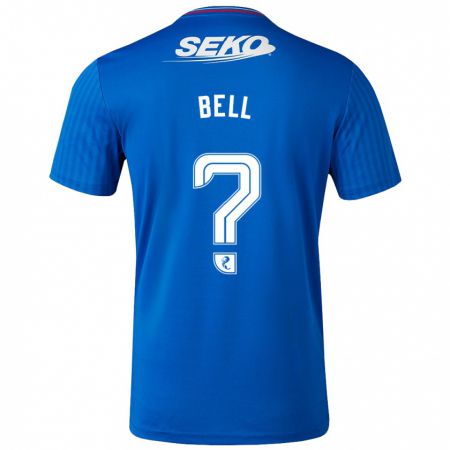 Kandiny Uomo Maglia Cameron Bell #0 Blu Kit Gara Home 2023/24 Maglietta