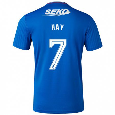 Kandiny Heren Brogan Hay #7 Blauw Thuisshirt Thuistenue 2023/24 T-Shirt België