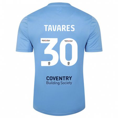 Kandiny Heren Fábio Tavares #30 Hemelsblauw Thuisshirt Thuistenue 2023/24 T-Shirt België